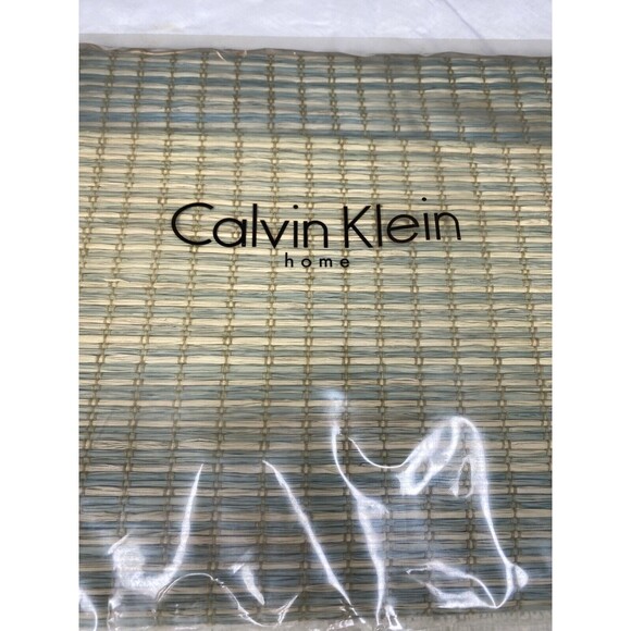 NWT Calvin Klein Home Euro Sham Woven Sea Grass Raffia Ocean Beach Beachhouse - Picture 1 of 5